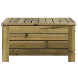 Berkfield Garden Footstool With Cushion Impregnated Wood Pine - thumbnail 5