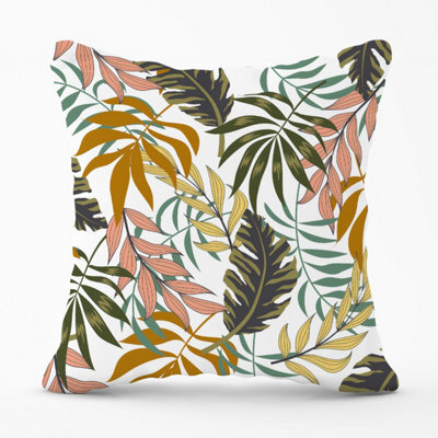 Warren Reed Designer Tropical Leaves Outdoor Cushion 45Cm X 45Cm - image 1