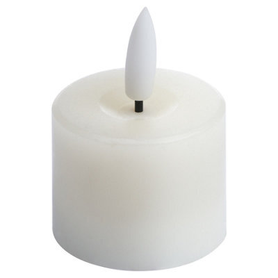 Hill Interiors Luxe Collection Natural Glow Led Tealight Candles (Pack Of 6) Cream (One Size) - image 1