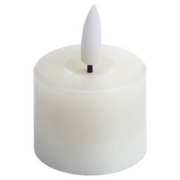 Hill Interiors Luxe Collection Natural Glow Led Tealight Candles (Pack Of 6) Cream (One Size) - thumbnail 1