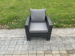 Fimous Pe Wicker Outdoor Garden Furniture Set Patio Furniture Rattan Rectangular Dining Table Lounge Sofa For Balcony - thumbnail 4