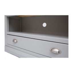Cabinet Bits Loreo Light Grey 1 Drawer Tv Cabinet Chrome Cup Handle - thumbnail 5