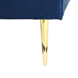 Beliani Bed Velvet Flayat 180 X 200 Cm (Eu Super King) Navy Blue - thumbnail 9