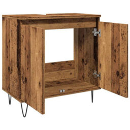 Walplus Bathroom Cabinet Old Wood 58X33X60 Cm Engineered Wood - thumbnail 8