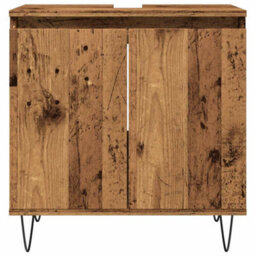Walplus Bathroom Cabinet Old Wood 58X33X60 Cm Engineered Wood - thumbnail 4