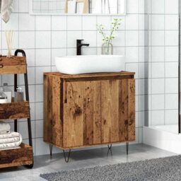 Walplus Bathroom Cabinet Old Wood 58X33X60 Cm Engineered Wood - thumbnail 3