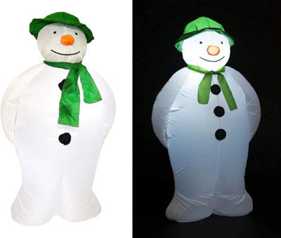 Snowtime The Snowman Inflatable Figure Air Blown Led Decoration Garden Outdoor Christmas Xmas 180Cm - image 1