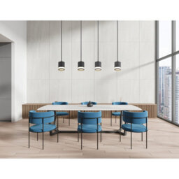Luminosa Lighting Luminosa Lucero Bar Pendant Ceiling Light Matt Black 4X Gx53 3000K - thumbnail 4