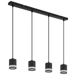 Luminosa Lighting Luminosa Lucero Bar Pendant Ceiling Light Matt Black 4X Gx53 3000K - thumbnail 2