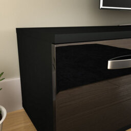 Lassic Vida Designs Cosmo Black 2 Door Tv Unit 160Cm Sideboard Cabinet - thumbnail 4