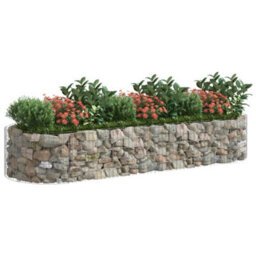 Berkfield Gabion Raised Bed Galvanised Iron 300X100X50 Cm - thumbnail 3