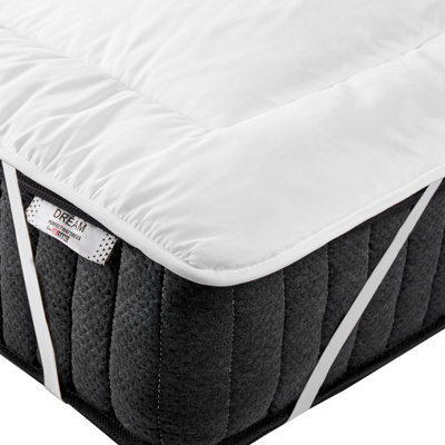 Beliani Polyester Mattress Topper Aizkorri 140 X 200 Cm (Eu Double) - image 1