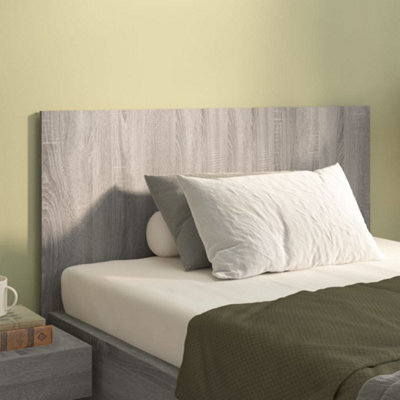 Berkfield Bed Headboard Grey Sonoma 120X1.5X80 Cm Engineered Wood - image 1
