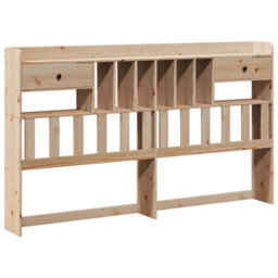 Walplus Headboard With Storage 180 Cm Solid Wood Pine - thumbnail 2