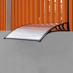 Breeins W 150 Cm Black Waterproof Front Door Canopy Outdoor Awning Window Garden Canopy Patio Porch Awning Rain Shelter Cover - thumbnail 3