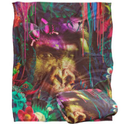 Reinders Silky Gorilla Supersoft Blanket Multicoloured (One Size) - thumbnail 2