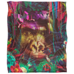 Reinders Silky Gorilla Supersoft Blanket Multicoloured (One Size) - thumbnail 1