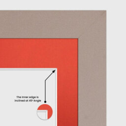 AK Frames 80X70Cm Rose Gold Modern Multi Photo Frame With Poppy Red Mount - Holds 20 Apertures (18X) 6X4, (2X) 4X4 Photos - thumbnail 7