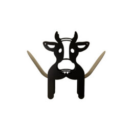Marco Paul Black Metal Cow Toilet Roll Holder - thumbnail 7