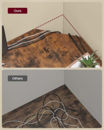 LEDREM Computer Desk, L-Shaped Corner Desk, 120 X 130 X 76 Cm, Gaming Desk, Workstation With 2 Storage Shelves For Home Office - thumbnail 7