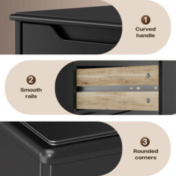 Bealife 5 Drawer Chest Of Drawers, Bedroom Drawer Dresser, Modern Storage Unit With Anti-Tipping Device For Bedroom & Living Room - thumbnail 5