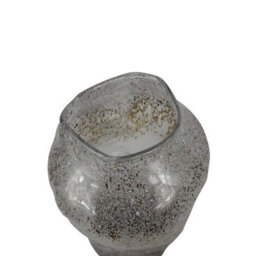Vanity Living 46Cm White And Gold Handmade Glass Vase For Living Room Home Décor - thumbnail 4