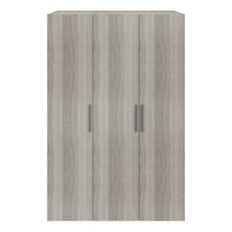 GoodHome Atomia Freestanding Matt Grey Oak Effect Chipboard Wardrobe (H)2250mm (W)1000mm (D)580mm - thumbnail 1