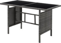 Evre 4 Seat Porto Garden Rattan Furniture Set 4 Piece Dining Outdoor Wicker Lounge Sofa Table Grey - Inc Weekend Delivery - thumbnail 6