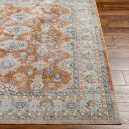Livabliss Lillian Washable Orange Blue Traditional Boho Runner Rug 80 X 220 Cm Ideal For Hallway Or Beside The Bed - thumbnail 5