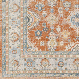 Livabliss Lillian Washable Orange Blue Traditional Boho Runner Rug 80 X 220 Cm Ideal For Hallway Or Beside The Bed - thumbnail 7