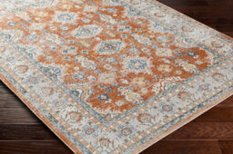 Livabliss Lillian Washable Orange Blue Traditional Boho Runner Rug 80 X 220 Cm Ideal For Hallway Or Beside The Bed - thumbnail 6