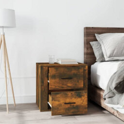 Berkfield Bedside Cabinet Smoked Oak 50X39X47 Cm - thumbnail 3