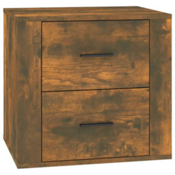 Berkfield Bedside Cabinet Smoked Oak 50X39X47 Cm - thumbnail 2