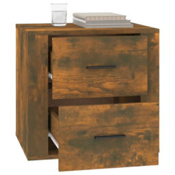 Berkfield Bedside Cabinet Smoked Oak 50X39X47 Cm - thumbnail 5