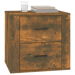 Berkfield Bedside Cabinet Smoked Oak 50X39X47 Cm - thumbnail 4