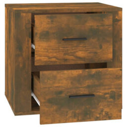Berkfield Bedside Cabinet Smoked Oak 50X39X47 Cm - thumbnail 8