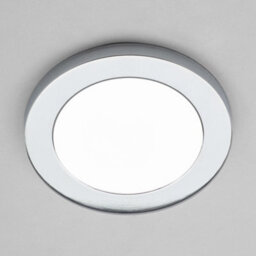 Litecraft Darly Chrome 1 Lamp Modern Bathroom 12W Led Flush Ceiling Light - thumbnail 3