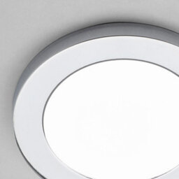 Litecraft Darly Chrome 1 Lamp Modern Bathroom 12W Led Flush Ceiling Light - thumbnail 4
