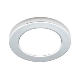 Litecraft Darly Chrome 1 Lamp Modern Bathroom 12W Led Flush Ceiling Light - thumbnail 2