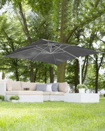 Beliani Cantilever Parasol 250 Cm Monza Dark Grey - thumbnail 2