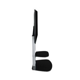 "Avf Lucerne 70Cm Curved Pedestal Tv Stand, For Tvs 32-65"" - Silver And Black Glass" - thumbnail 9