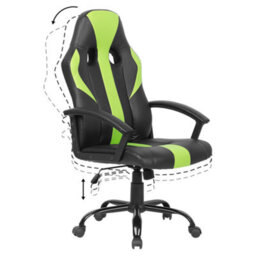 Beliani Office Chair Success Faux Leather Lime Green - thumbnail 6