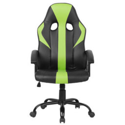 Beliani Office Chair Success Faux Leather Lime Green - thumbnail 4