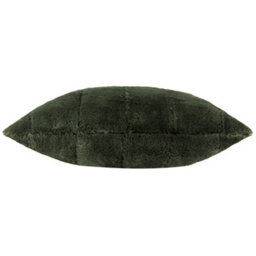 furn. Furn Empress Faux Fur Feather Filled Cushion, Pine Green, 45 X 45Cm - thumbnail 2