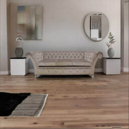 Chesterfield 3 Seater Sofa Settee Perla Illusions Grey Fabric In Balmoral Style - thumbnail 4