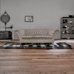 Chesterfield 3 Seater Sofa Settee Perla Illusions Grey Fabric In Balmoral Style - thumbnail 3