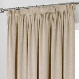 Luxury Living Montreal Taped Top Natural Curtains - thumbnail 2