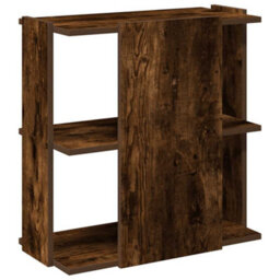 Berkfield Bookcase 3-Tier Smoked Oak 60X30X60 Cm Engineered Wood - thumbnail 6