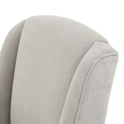 Wyld Haus Olargues Soft Grey Linen Upholstered Dining Chair Pared Back Design - thumbnail 5