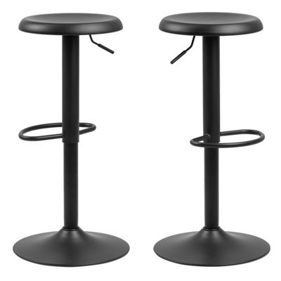 Furniture To Go Finch Black Bar Stool Without Back Set Of 2 - image 1